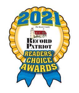 The Benzie County Record Patriot Readers' Choice Awards ribbon